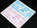 9132011h Fokker D.VII dark pink & blue rib tape decals